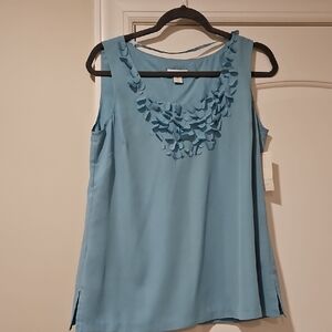 Blue Sleeveless Top
